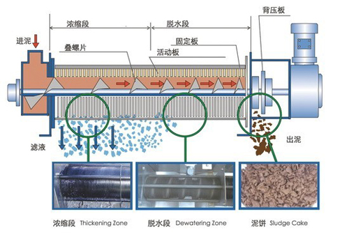  叠螺式污泥脱水机